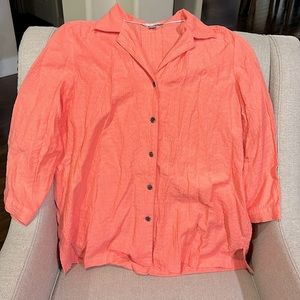 White Stag 3/4 sleeve roll-up shirt